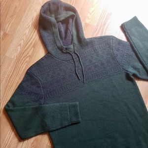 JACKTHREADS Wool fair isle hood sweater